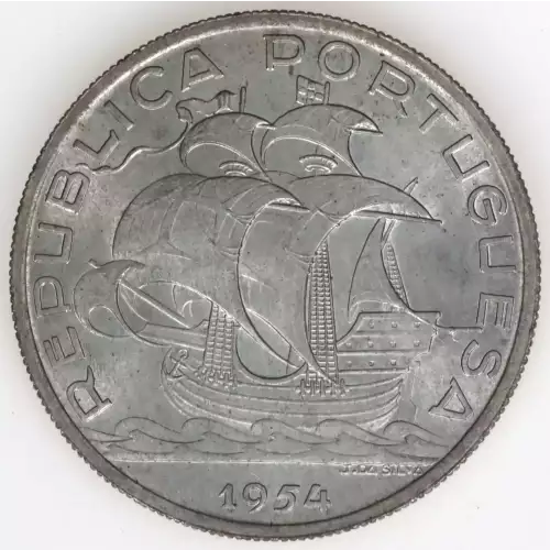 PORTUGAL Silver 10 ESCUDOS