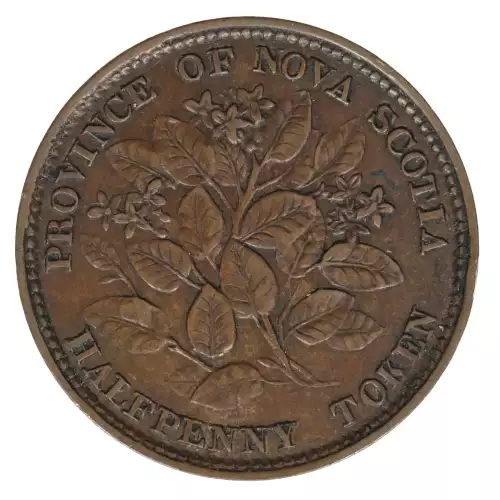 Post Colonial Issues -Private Tokens after Confederation--Copper Company of Upper Canada -copper- 1 Halfpenny (2)