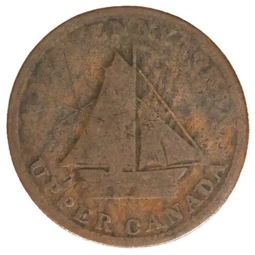 Post Colonial Issues -Private Tokens after Confederation--Copper Company of Upper Canada -copper- 1 Halfpenny