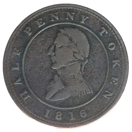 Post Colonial Issues -Private Tokens after Confederation--Copper Company of Upper Canada -copper- 1 Halfpenny