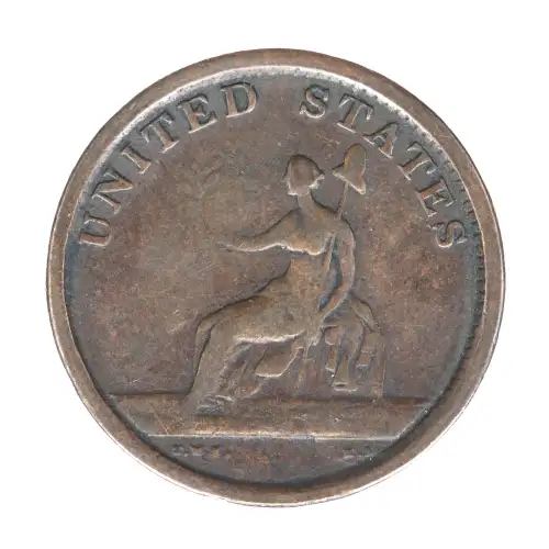 Post Colonial Issues -Washington Pieces-Washington Portrait Pieces-Copper Penny -copper- 1 Penny (2)