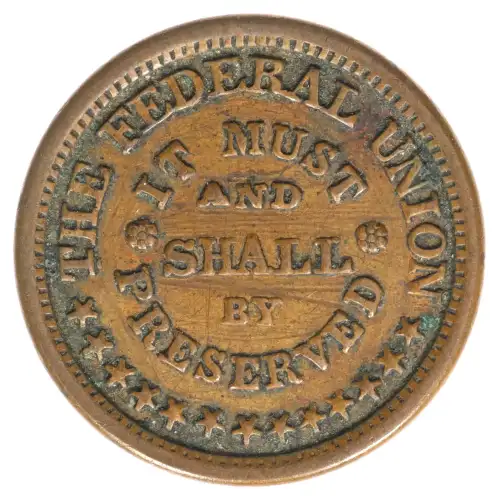 Private Tokens -Civil War Tokens (1860s)-By Composition-Copper-Nickel-- 1 Token