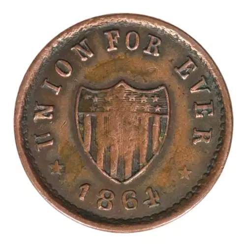 Private Tokens -Civil War Tokens (1860s)-By Composition-Copper or Brass -- 1 Token
