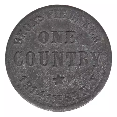 Private Tokens -Civil War Tokens (1860s)-By Composition-Copper or Brass -- 1 Token (2)