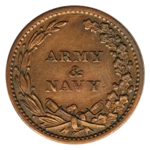 Private Tokens -Civil War Tokens (1860s)-By Composition-Copper or Brass -- 1 Token (2)