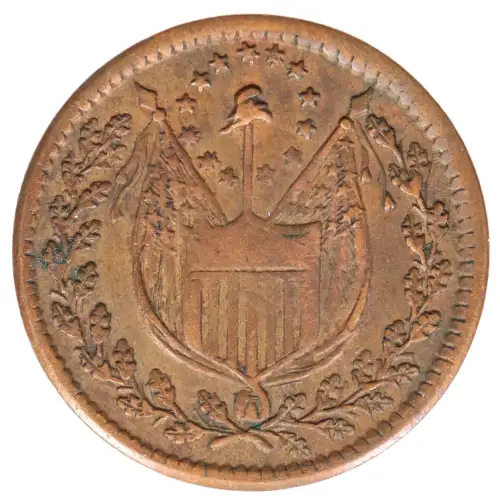 Private Tokens -Civil War Tokens (1860s)-By Composition-Copper or Brass -- 1 Token