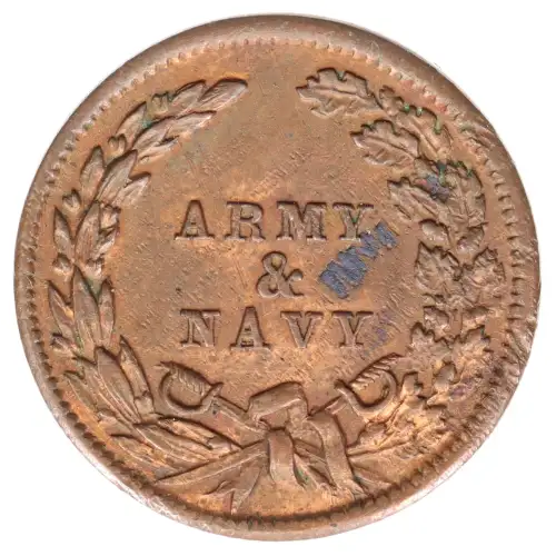 Private Tokens -Civil War Tokens (1860s)-By Composition-Copper or Brass -- 1 Token