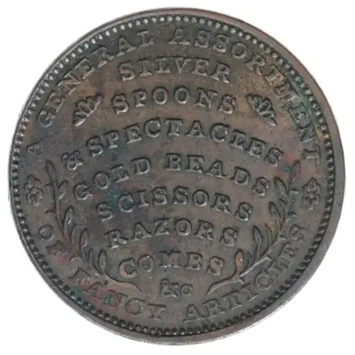 Private Tokens -Hard Times Tokens (1832-1844)--Agriculture Copper -Copper- 1 Copper (2)
