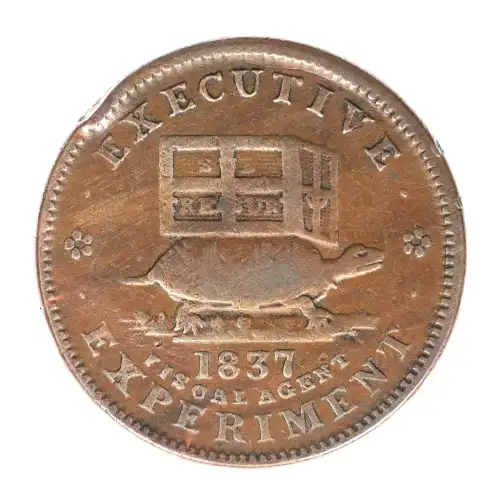 Private Tokens -Hard Times Tokens (1832-1844)-Executive Experiment Copper