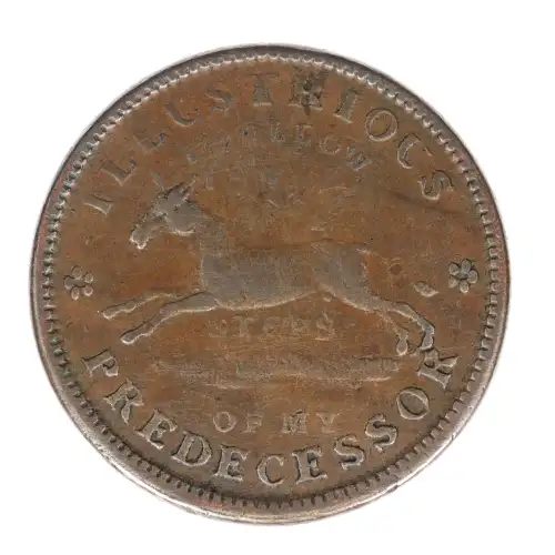 Private Tokens -Hard Times Tokens (1832-1844)-Executive Experiment Copper (2)