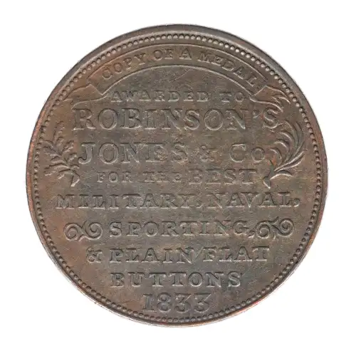 Private Tokens -Hard Times Tokens (1832-1844)- Loco Foco 1838 Copper (2)