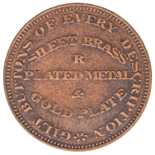Private Tokens -Hard Times Tokens (1832-1844)- Loco Foco 1838 Copper (2)