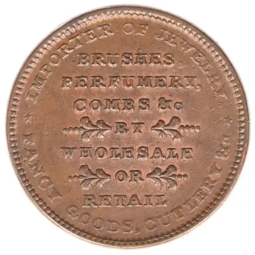Private Tokens -Hard Times Tokens (1832-1844)- Loco Foco 1838 Copper (2)