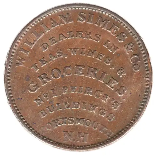 Private Tokens -Hard Times Tokens (1832-1844)- Loco Foco 1838 Copper (2)