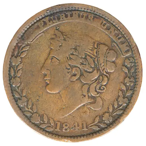 Private Tokens -Hard Times Tokens (1832-1844)-Not One Cent Copper