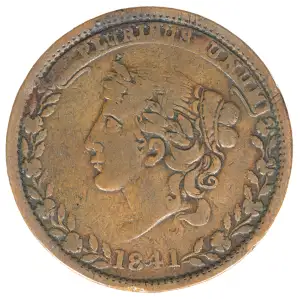 Private Tokens -Hard Times Tokens (1832-1844)-Not One Cent Copper