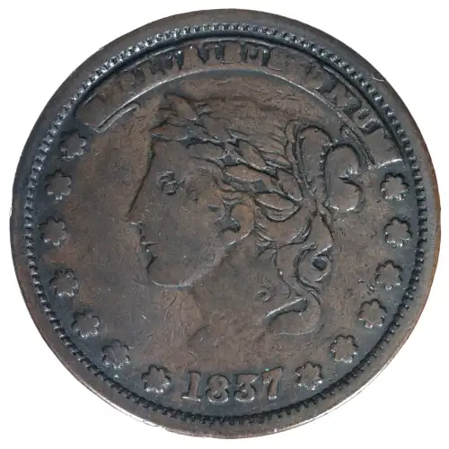 Private Tokens -Hard Times Tokens (1832-1844)-Not One Cent Copper