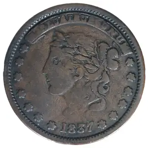 Private Tokens -Hard Times Tokens (1832-1844)-Not One Cent Copper