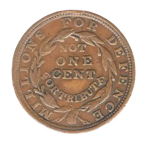 Private Tokens -Hard Times Tokens (1832-1844)-Not One Cent Copper (2)