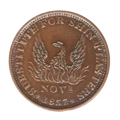 Private Tokens -Hard Times Tokens (1832-1844)-Not One Cent Copper (2)