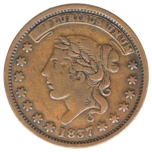 Private Tokens -Hard Times Tokens (1832-1844)-Not One Cent Copper