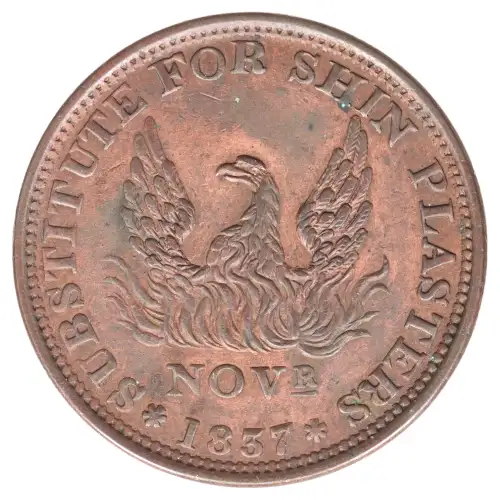 Private Tokens -Hard Times Tokens (1832-1844)-Not One Cent Copper