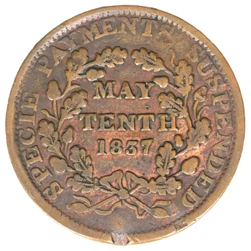 Private Tokens -Hard Times Tokens (1832-1844)-Phoenix May Tenth Copper (2)