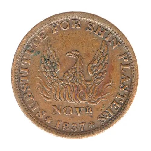 Private Tokens -Hard Times Tokens (1832-1844)-Phoenix May Tenth Copper