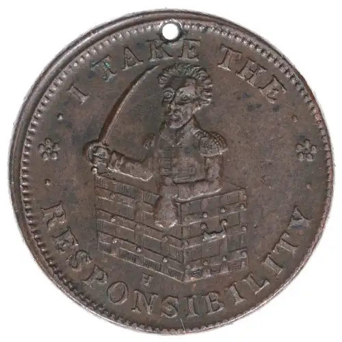 Private Tokens -Hard Times Tokens (1832-1844)-Roman Firmness Copper