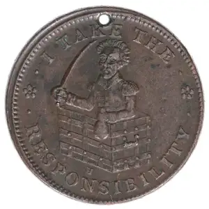 Private Tokens -Hard Times Tokens (1832-1844)-Roman Firmness Copper