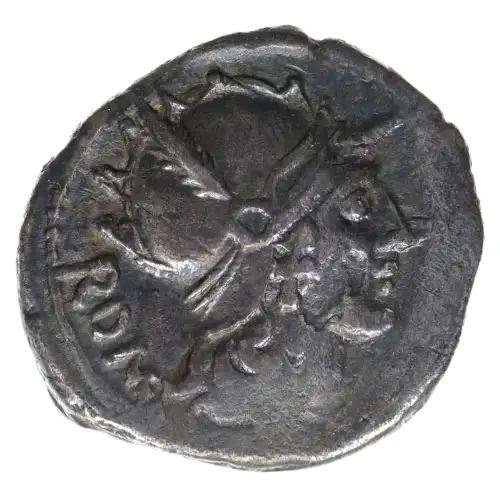 Roman Imperatorial 46 BC AR Denarius T. Carisius