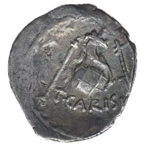 Roman Imperatorial 46 BC AR Denarius T. Carisius (2)