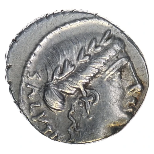 Roman Republic 130 BC AR Denarius M.Acilius M.f.
