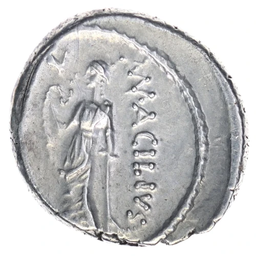 Roman Republic 130 BC AR Denarius M.Acilius M.f. (2)