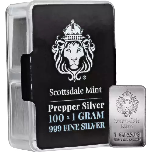 Scottsdale Prepper 1 Gram Silver Bars (5)