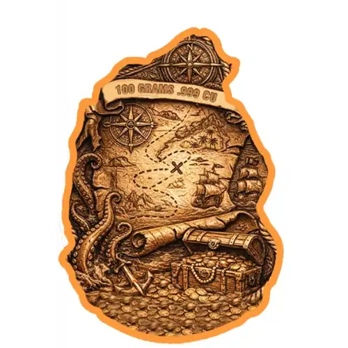 Siren's Treasure  Colorized 100g Copper Medal