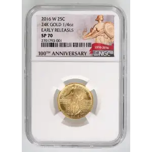 2016 24K GOLD 1/4oz EARLY RELEASES (3)