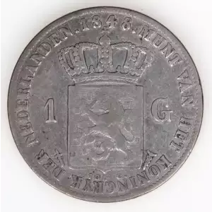 NETHERLANDS Silver GULDEN (2)