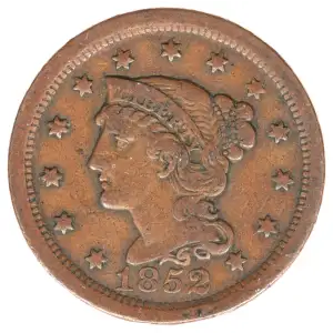 Large Cents - Braided Hair Cent (1839-1857) (2)