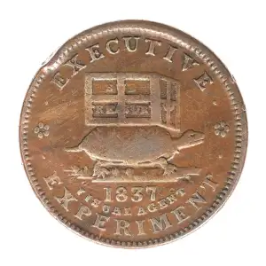 Private Tokens -Hard Times Tokens (1832-1844)-Executive Experiment Copper