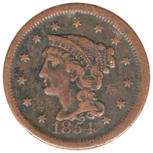 Large Cents - Braided Hair Cent (1839-1857) (2)