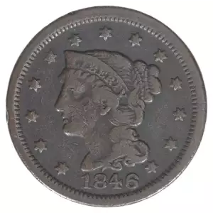 Large Cents - Braided Hair Cent (1839-1857) (2)
