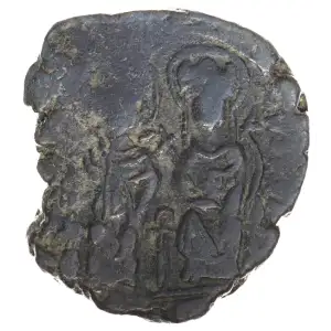 Byzantine AD 565-578 AE Follis Justin II (2)
