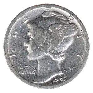 Dimes---Winged Liberty Head or Mercury 1916-1945 -Silver- 1 Dime (2)