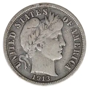 Dimes---Barber or Liberty Head 1892-1916 -Silver- 1 Dime (2)