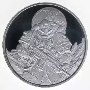 Astrals of War: Space Marines Captain Kane 1 oz Silver Round (4)