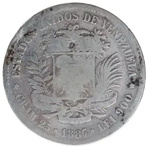 Venezuela Silver 5 BOLIVARES (Gram 25)