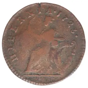 Colonial-Coinage of William Wood -Wood’s Hibernia Coinage Farthing