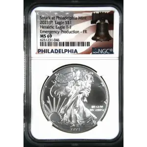 2021(P) Heraldic Eagle T-1 - FR Emergency Production Struck at Philadelphia (2)