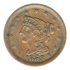 Half Cents -Braided Hair 1840-57 -Copper
